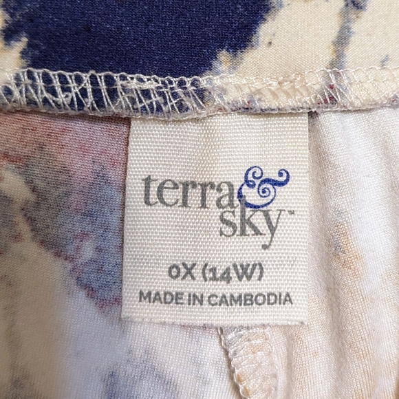 💥 5 for 25 💥 Terra & Sky leggings size ox 14w multi colored - Picture 3 of 8